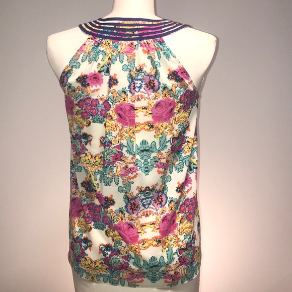 JADE BY MELODY TAM bright sleeveless shirt ▪️sz S - Picture 3 of 8